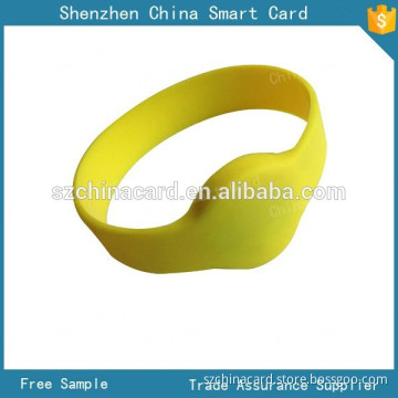 waterproof 125khz RFID wristband for access control, reusable RFID wristband with eco-friendly silicone